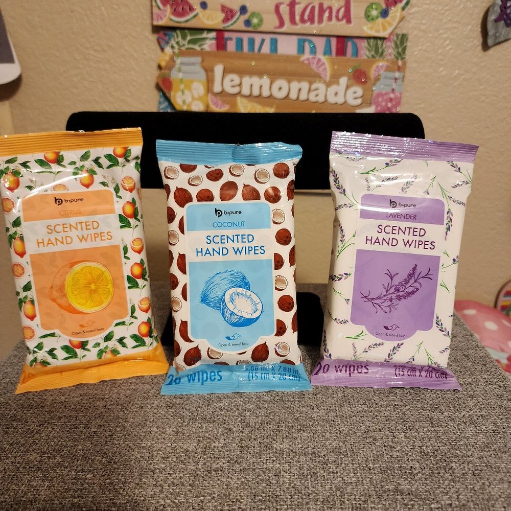 "SCENTED HAND WIPES"